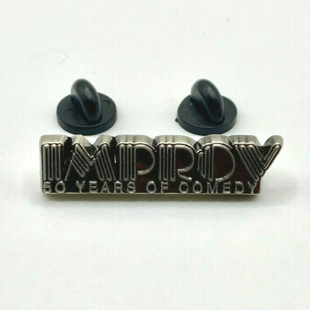IMPROV Comedy "50 Years of Comedy" RARE Collectible Pewter Brooch Lapel Pin